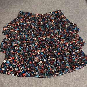 J. Crew Multicolor Star A-Line Skirt